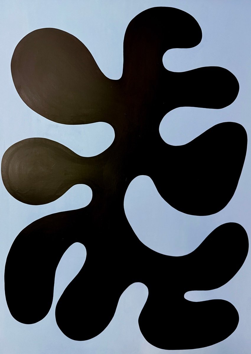 Organic Abstract Acrylic Painting By Shadia Sabagh, 36 X 48", In Bloom, Original Artwork