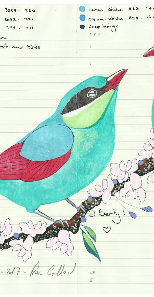 Green Magpie by Fran Giffard
