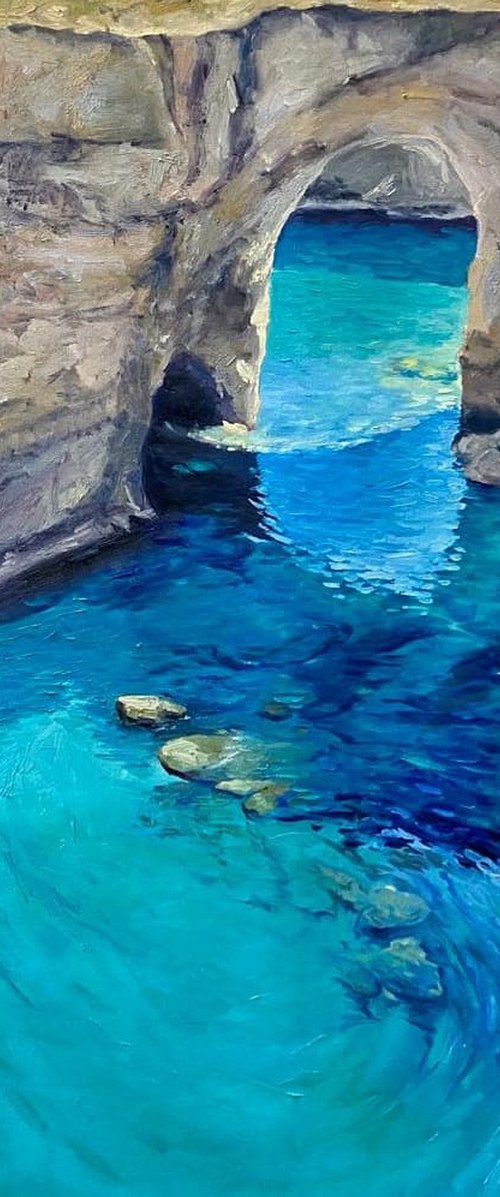 Natural arch by Athaang Art