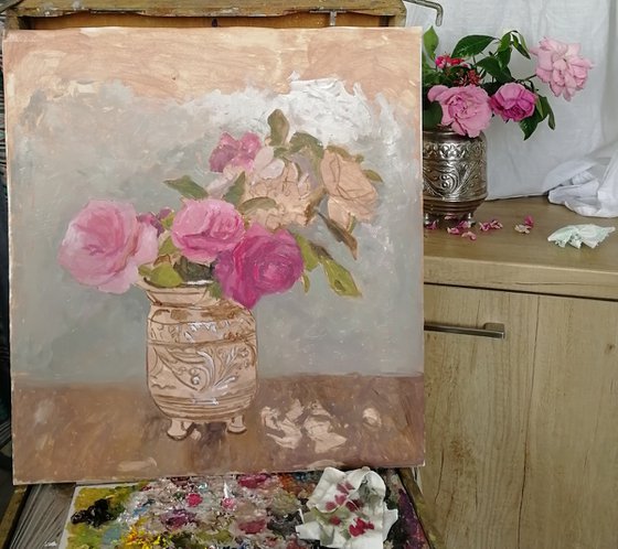 Roses, geraniums and gardenias