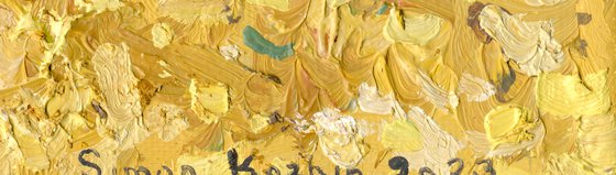 Golden maples in the park