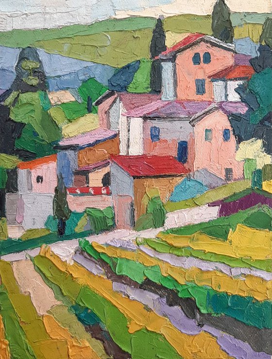 Motif from Tuscany miniature 13x17 cm