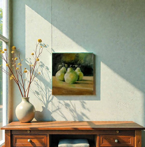 Peras de Sant Joan, still life painting