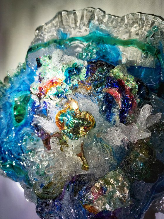 Glass Sculpture Ocean