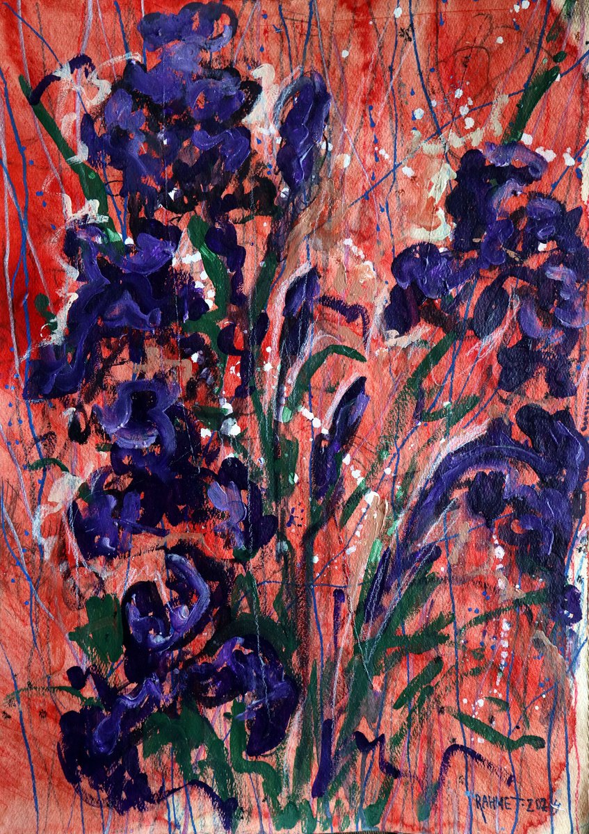  Fantasy With Flowers 272 By Rakhmet Redzhepov, 17 X 23, Artwork For Sale On Artfinder