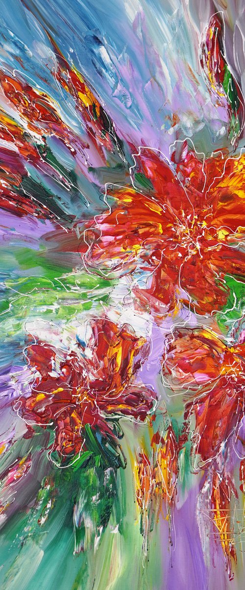 Red Flowery Symphony M 1 by Peter Nottrott