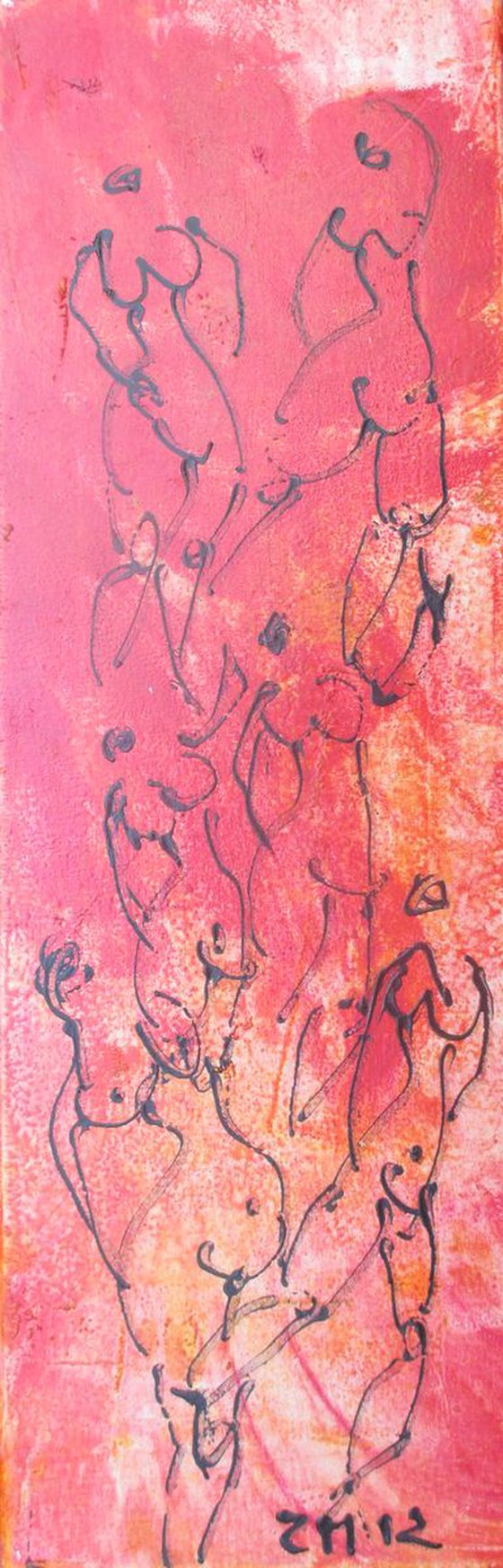 red dancing nudes 2 x 7,9 x 23,6