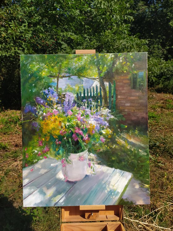 Wildflowers in a vase