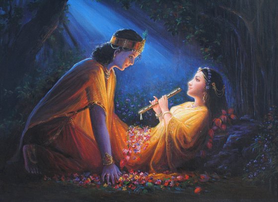That Purest Night of Diwali - When Radha Ji Herself Heard Krishna' Basuri