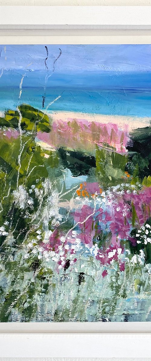 Wildflowers On The Beach by Nikki Wheeler