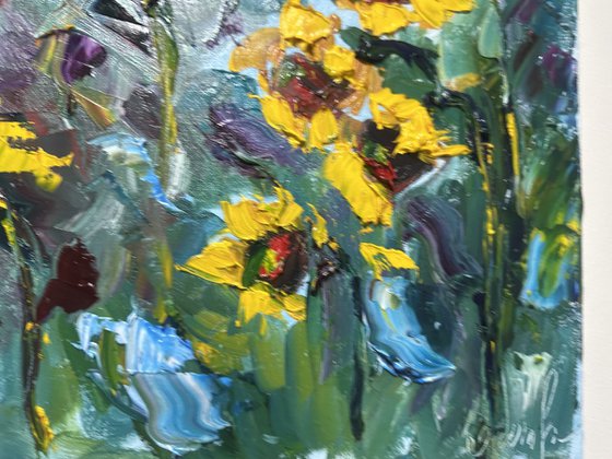 Sunflowers landscape