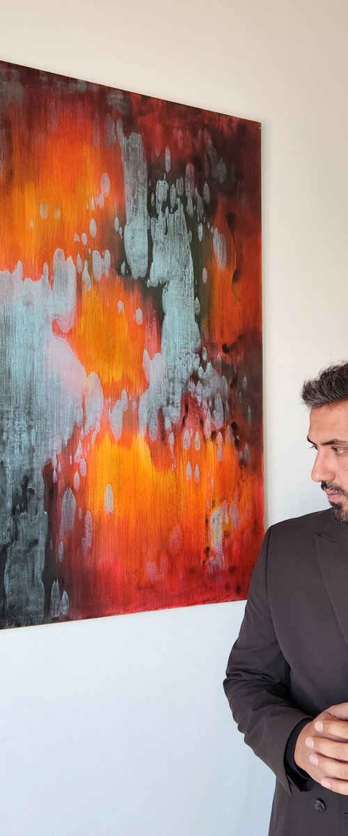 AFTERLIGHT VII - Abstract Painting by Orvvet