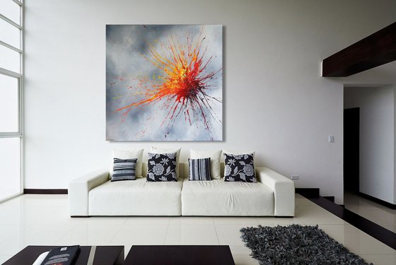 Luminous Bursts III (Spirits Of Skies 196073)  (140 x 140 cm) (56 x 56 inches) XXXL