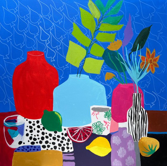 Bold Colorful Table Setting