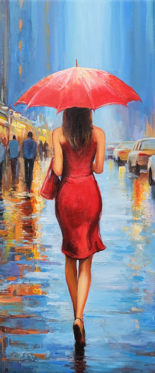 City Rain Reflections by Behshad Arjomandi