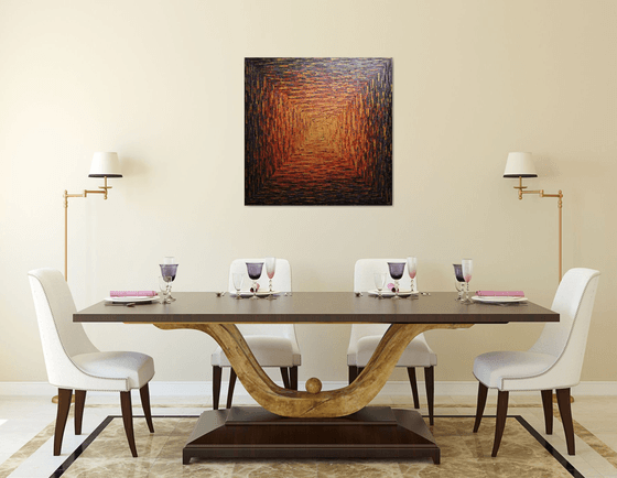 Large brasillant square gradient