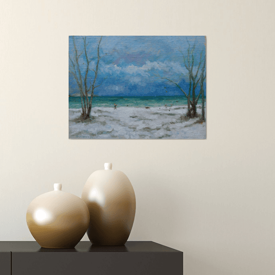 Winter Walk With A Dog