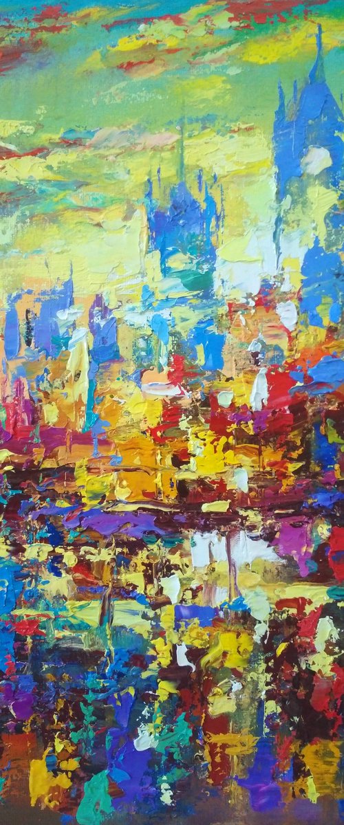 Abstract cityscape 04 by Andrej  Ostapchuk