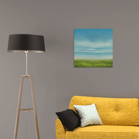 Summer Grass - Blue Sky Landscape