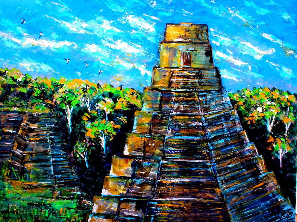  Tikal By Paul J Best, 40 X 30, Artwork For Sale On Artfinder