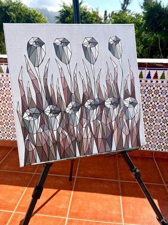 CRYSTAL BLUE FLOWERS