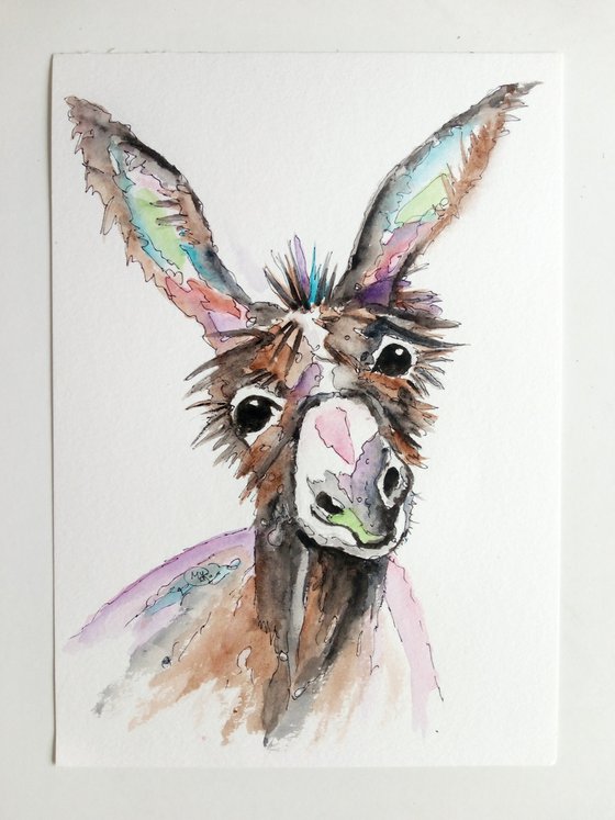 Cute Donkey Portrait