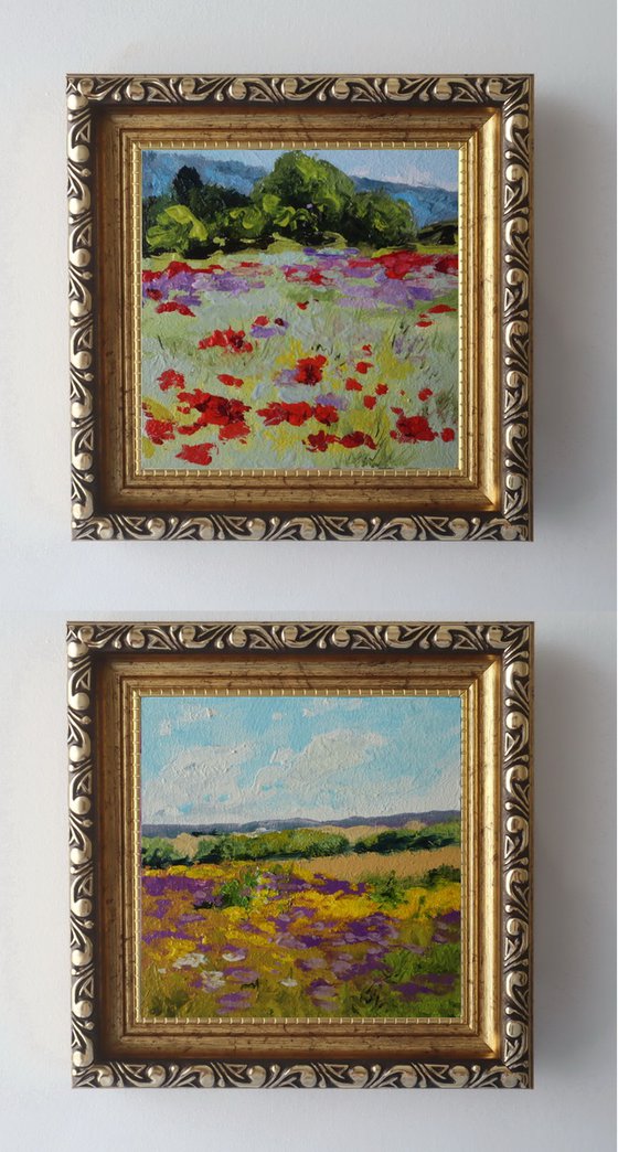 Set of 2 Summer Wildflower Meadows