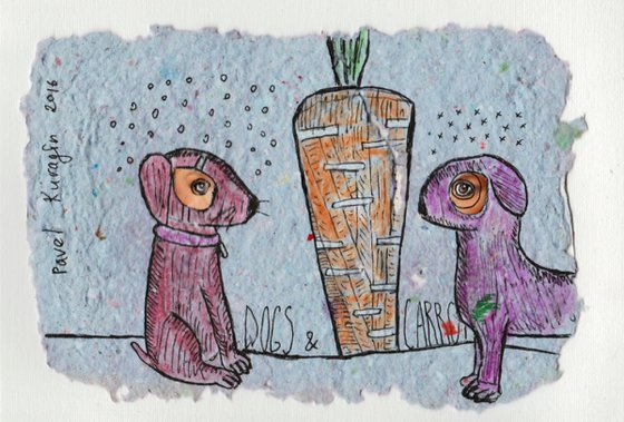 Dogs and carrot