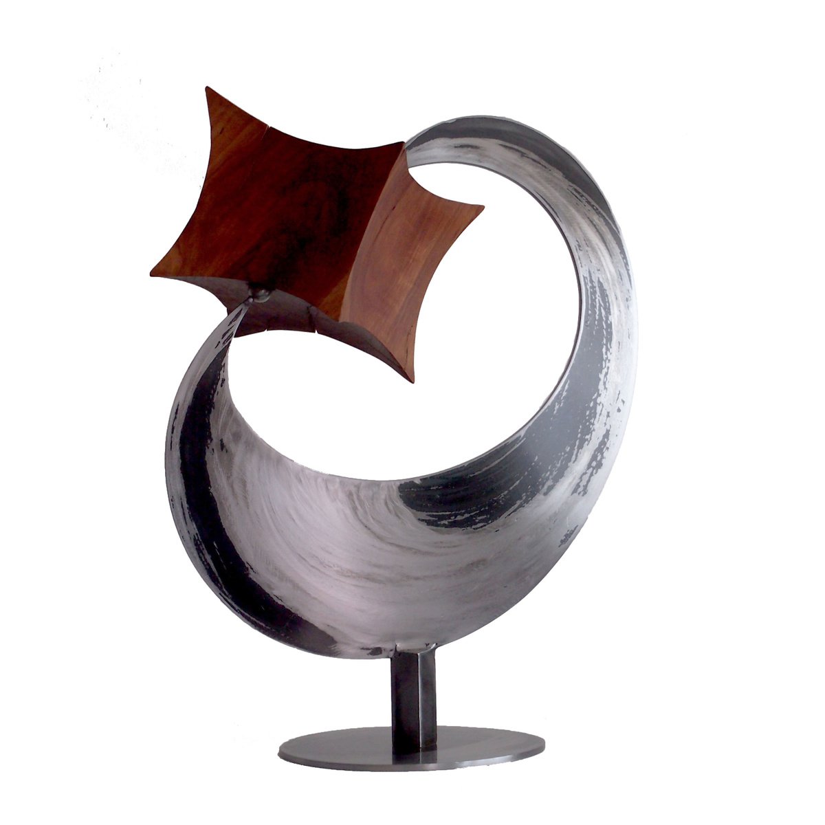 Urban And Pop Abstract Sculpture By Stevlin Yovchev, 15 X 19", "The Beginning", Original Artwork