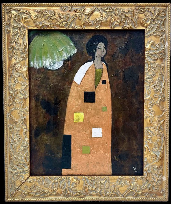The woman with green eyes