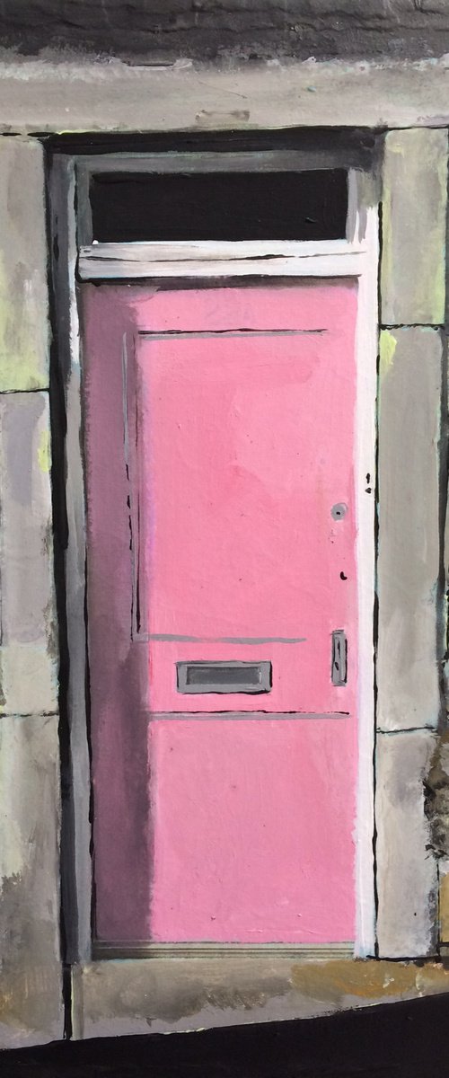 The Pink Door In Northern England by Andrew  Reid Wildman