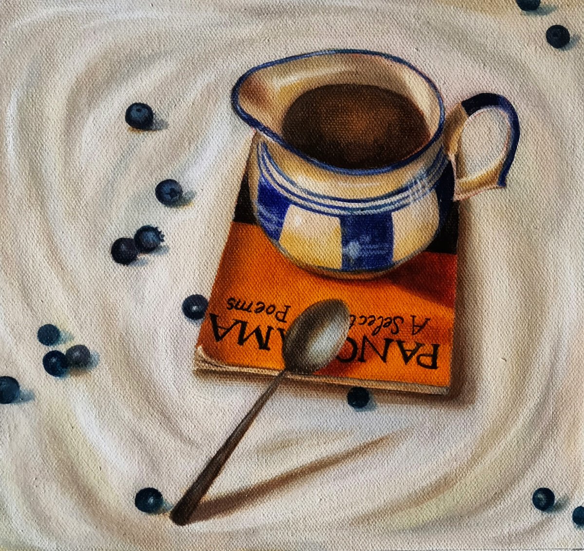 Photorealistic Still Life Oil Painting By Priyanka Singh, 9 X 9", Sunday Morning, Original Artwork