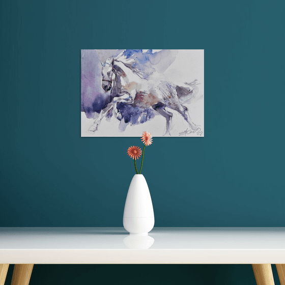 Running horse