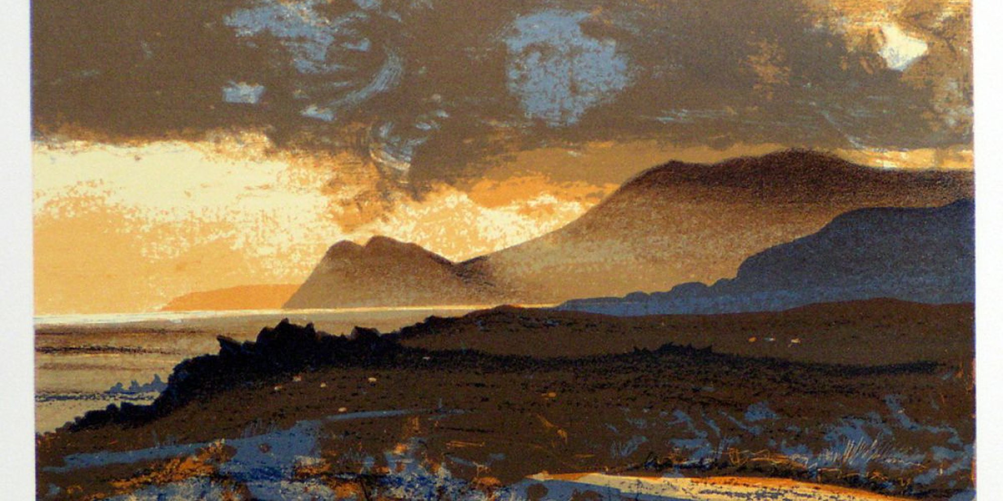 Art of the Day: "Evening light on Atlantic Drive, Achill, 2008" by Aidan Flanagan Irish Landscapes