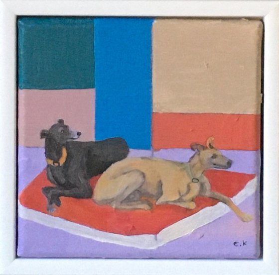 Two whippets