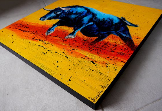 French School Raging Bull 05 - (Large) - READY TO HANG -  HOME - Gift