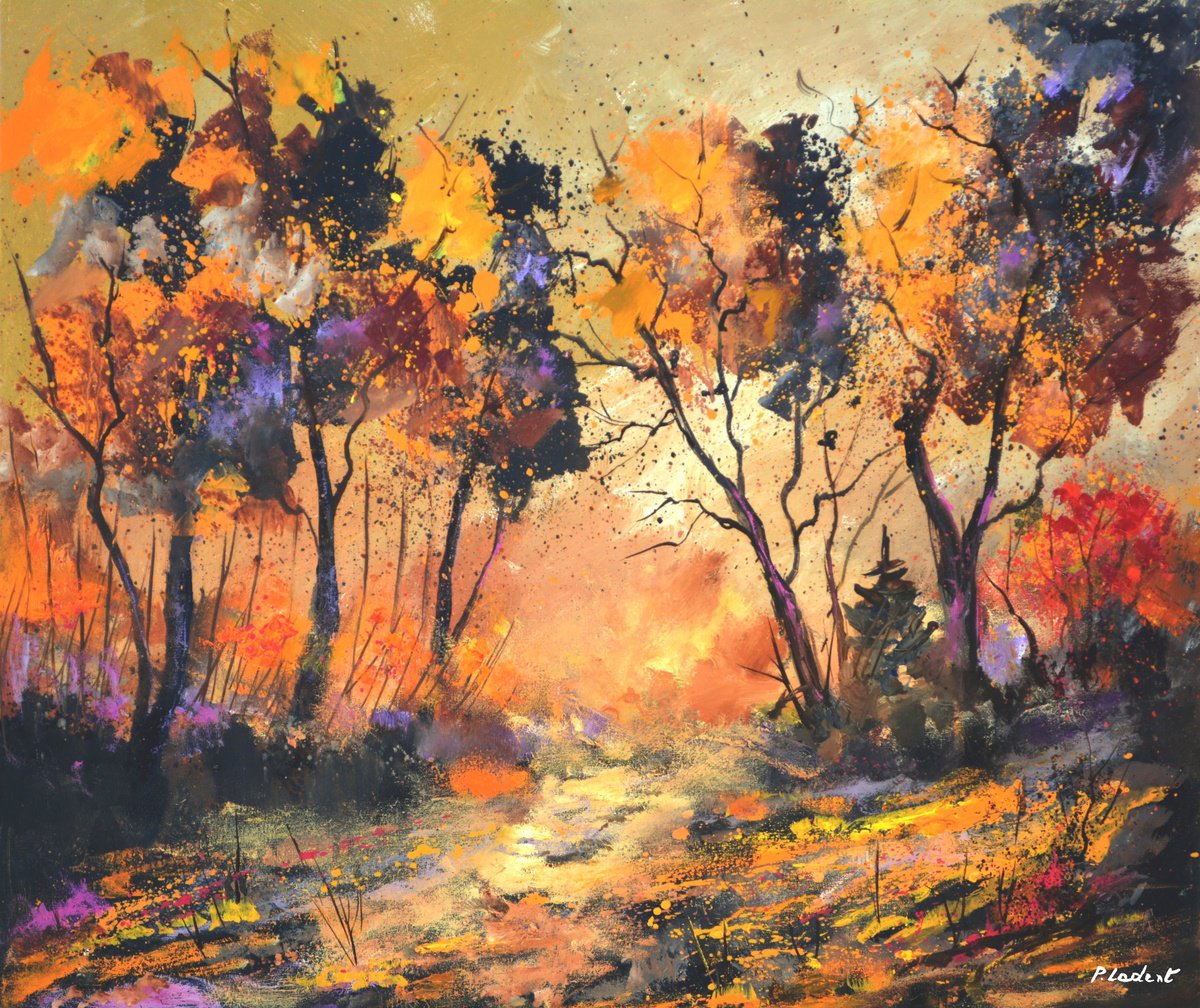 Autumnal trees by Pol Henry Ledent