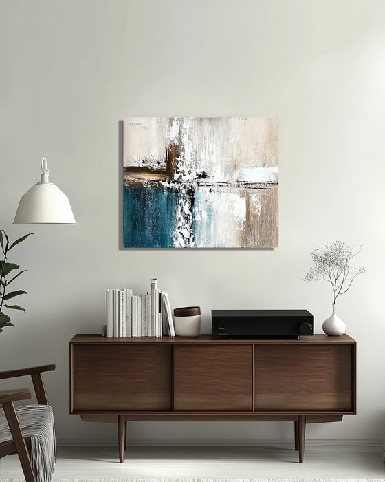 Modern Abstract Neutral Wall Art Contemporary