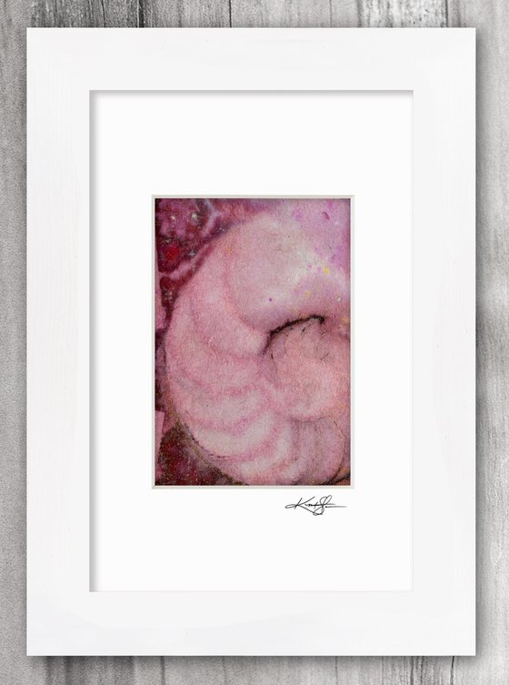 Nautilus Shell Collection 6 - 3 Small Matted paintings by Kathy Morton Stanion