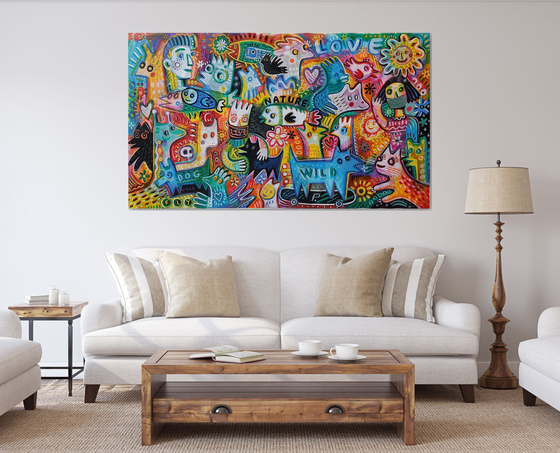 LOVE NATURE IN COVID TIME 105x180cm