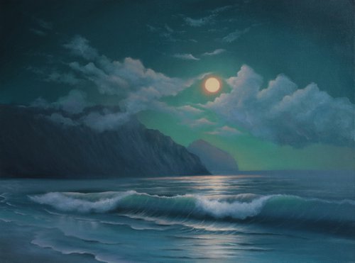 'Night seascape' by ANNA KULAK