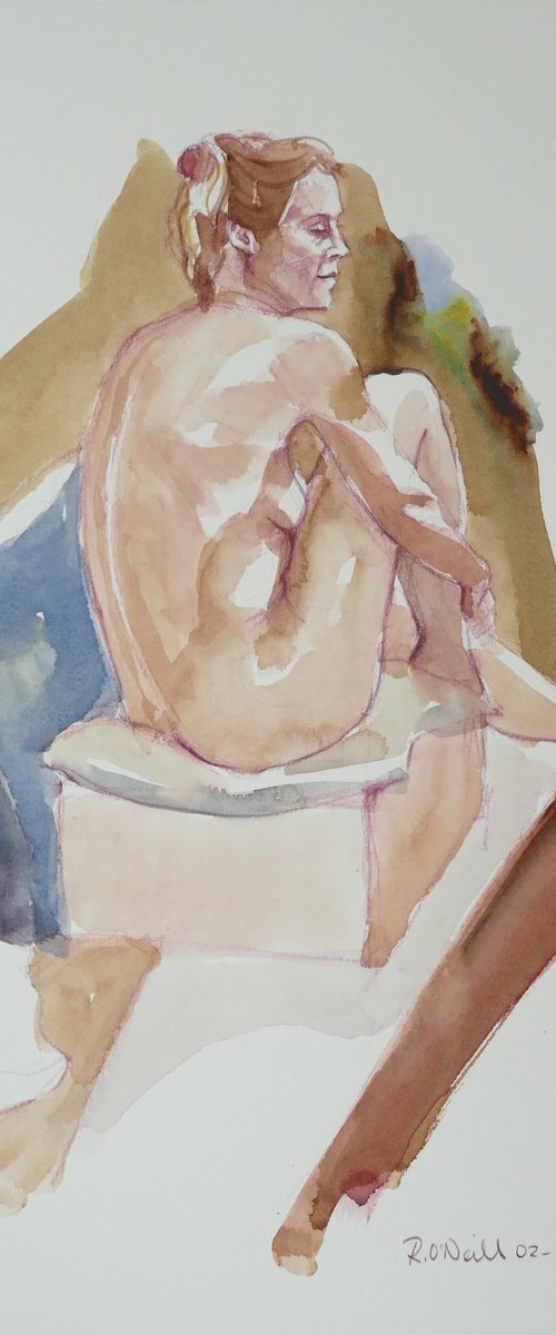 Seated female nude by Rory O’Neill