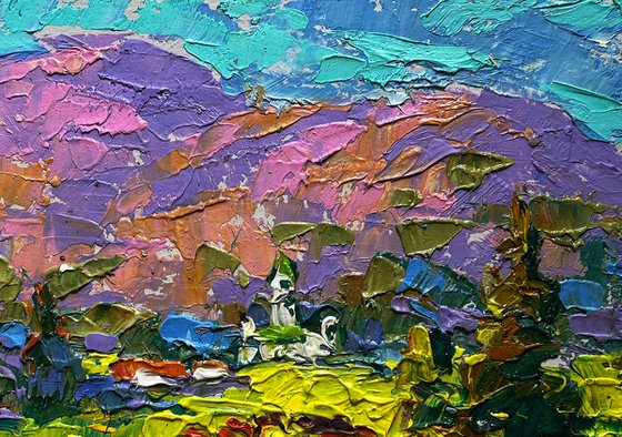 In the mountain fields