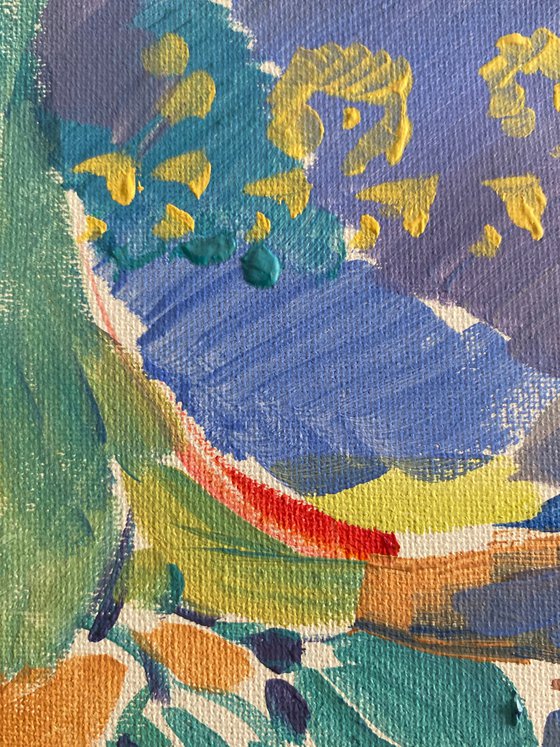 Still Life with Blue Teapot and Lemons