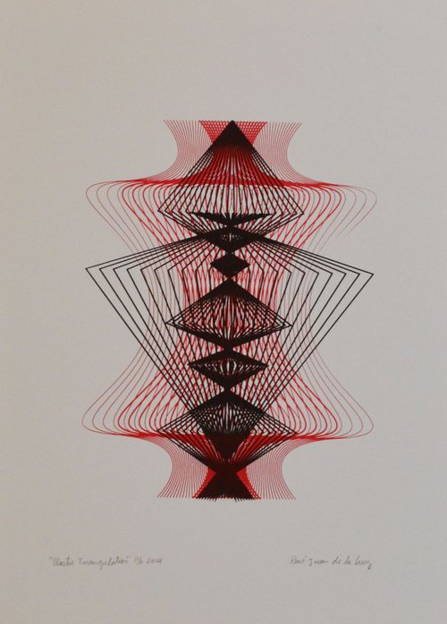 Elastic Triangulation 2 by Rene de la Cruz