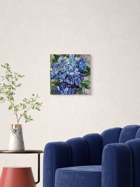 Mountain Hydrangea — Small Blue Floral