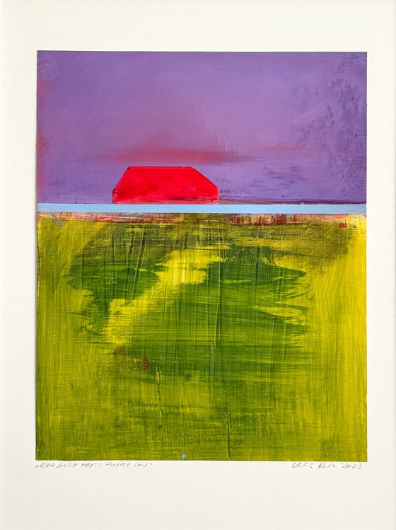 Red Barn meets purple sky