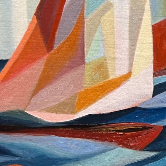Sailboat Regatta Seascape