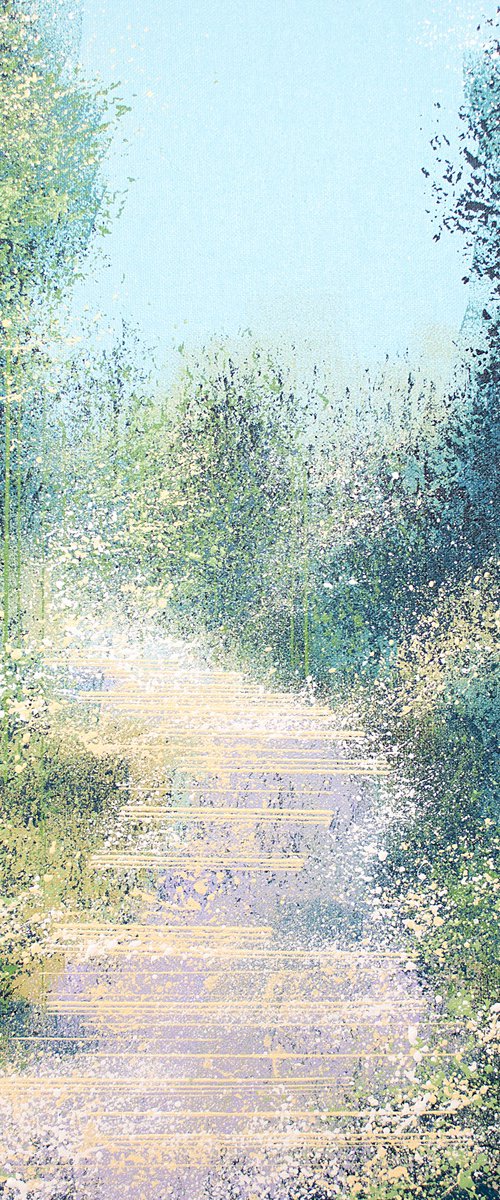 Misty Forest Trees 2 by Marc Todd