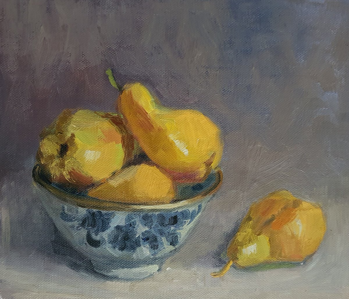 Still-life Pears by Olena Kolotova